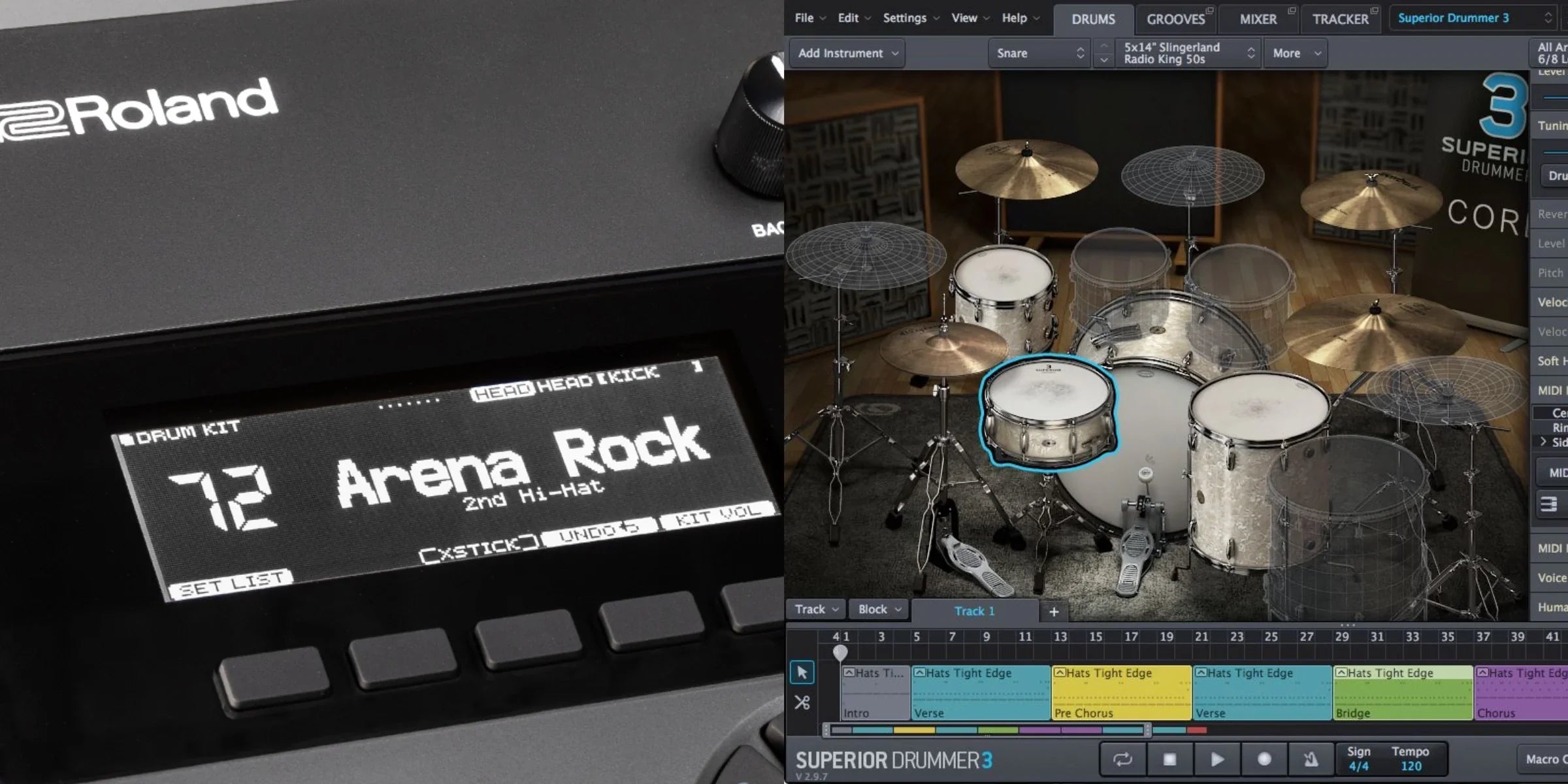 Using Roland V-Drums with Toontrak Superior Drummer