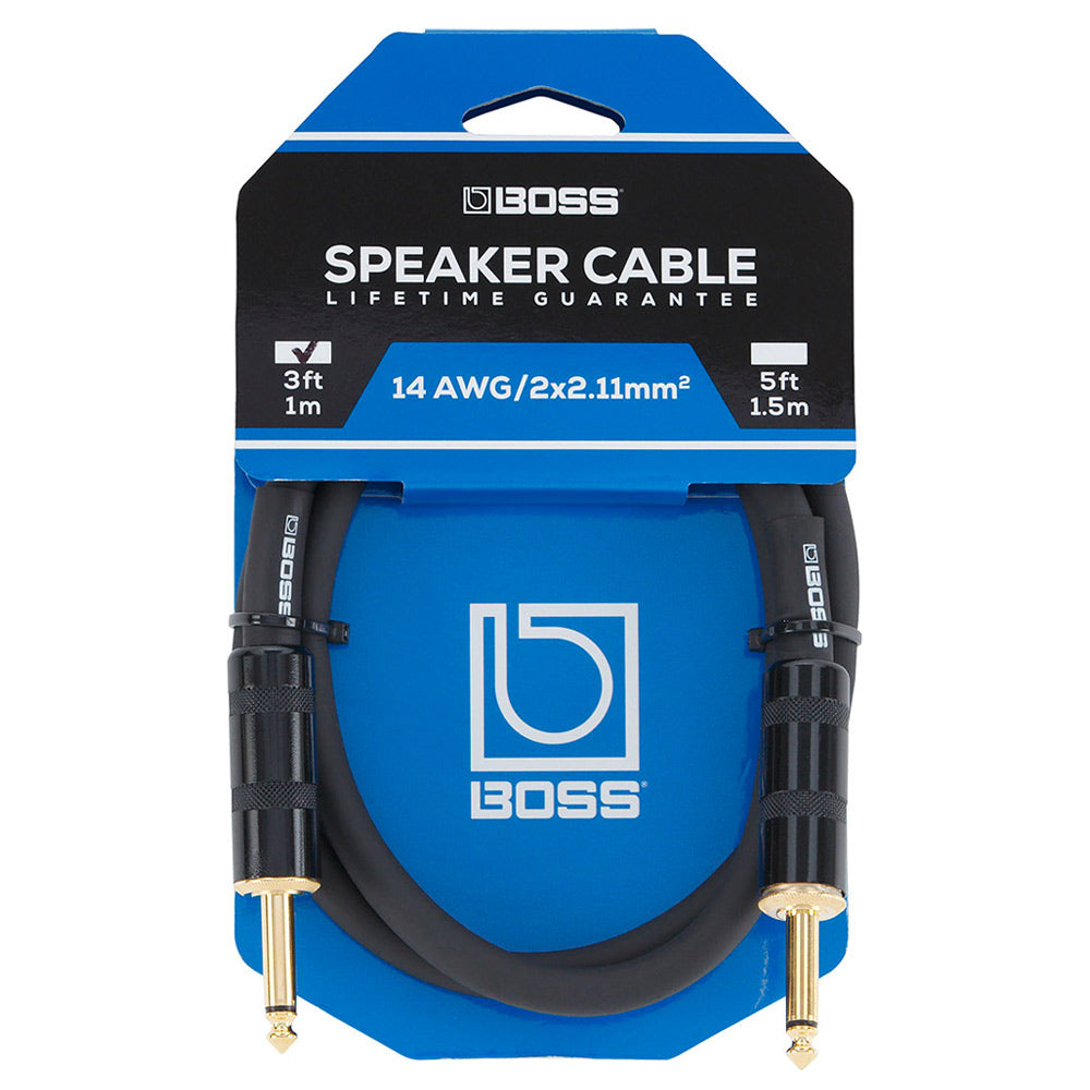 Boss BSC-5 5ft 14AWG Speaker Cable ; Boss BSC-5 5ft 14AWG Speaker Cable Plugs