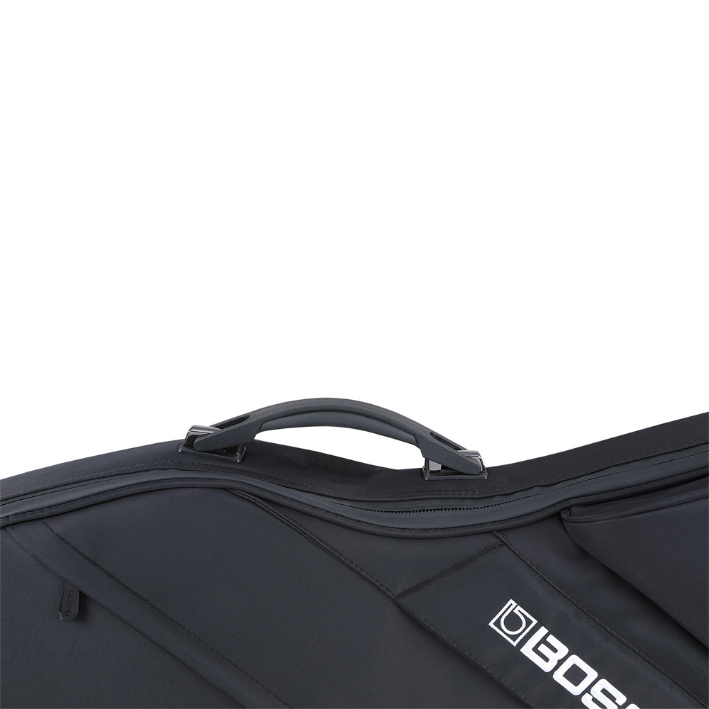 Boss CB-EG20 Pro Electric Guitar Gig Bag Front ; Boss CB-EG20 Pro Electric Guitar Gig Bag Open ; Boss CB-EG20 Pro Electric Guitar Gig Bag Rear ; Boss CB-EG20 Pro Electric Guitar Gig Bag Handle