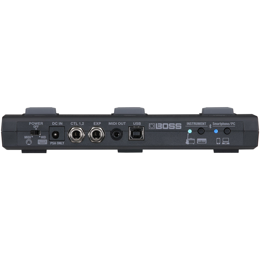 Boss FS-1-WL Wireless Footswitch Front ; Boss FS-1-WL Wireless Footswitch Angle ; Boss FS-1-WL Wireless Footswitch Rear