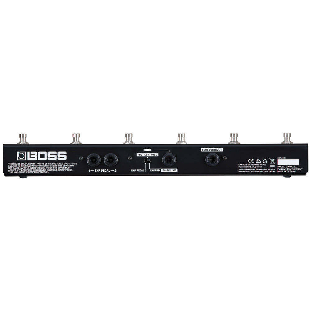 Boss GA-FC EX Foot Controller Front ; Boss GA-FC EX Foot Controller Angle ; Boss GA-FC EX Foot Controller Rear