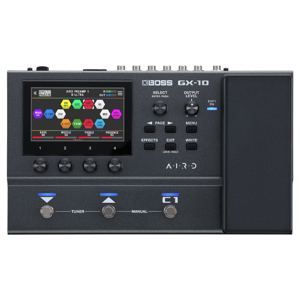 Boss GX-10 Front/Control Panel ; Boss GX-10 I/O