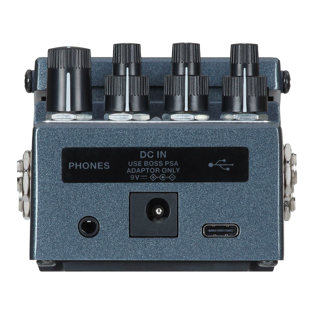 Boss IR2 Amp/Cabinet Pedal Front ; Boss IR2 Amp/Cabinet Pedal Angle ; Boss IR2 Amp/Cabinet Pedal Rear