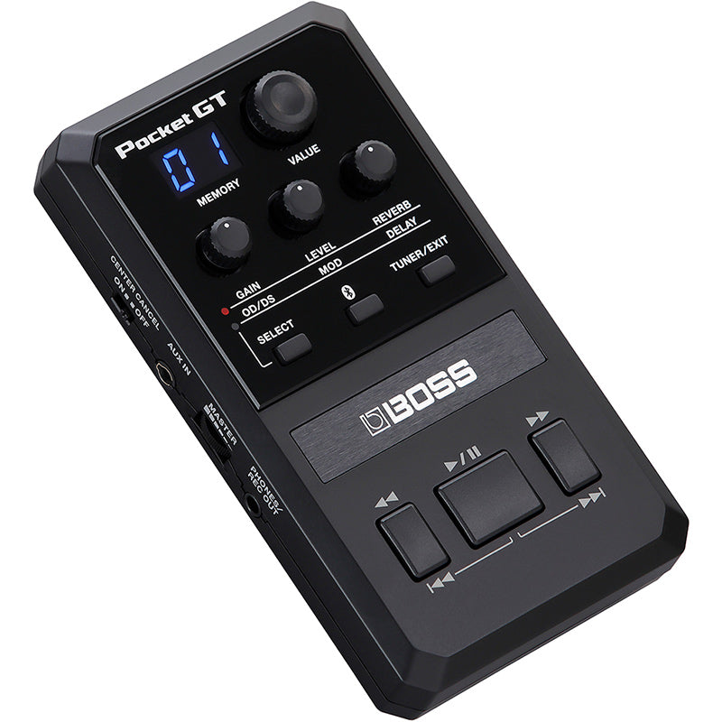 Boss Pocket GT Effects Processor front ; Boss Pocket GT Effects Processor angle ; Boss Pocket GT Effects Processor left side ; Boss Pocket GT Effects Processor right side