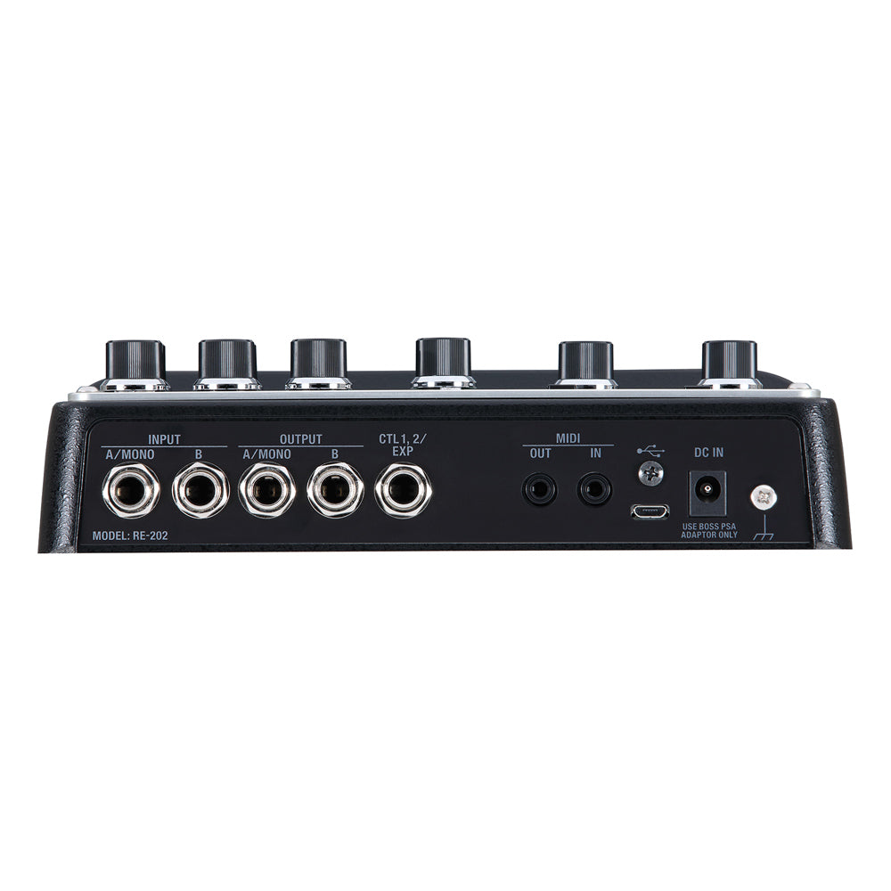 Boss RE-202 Space Echo Front ; Boss RE-202 Space Echo Above ; Boss RE-202 Space Echo Rear