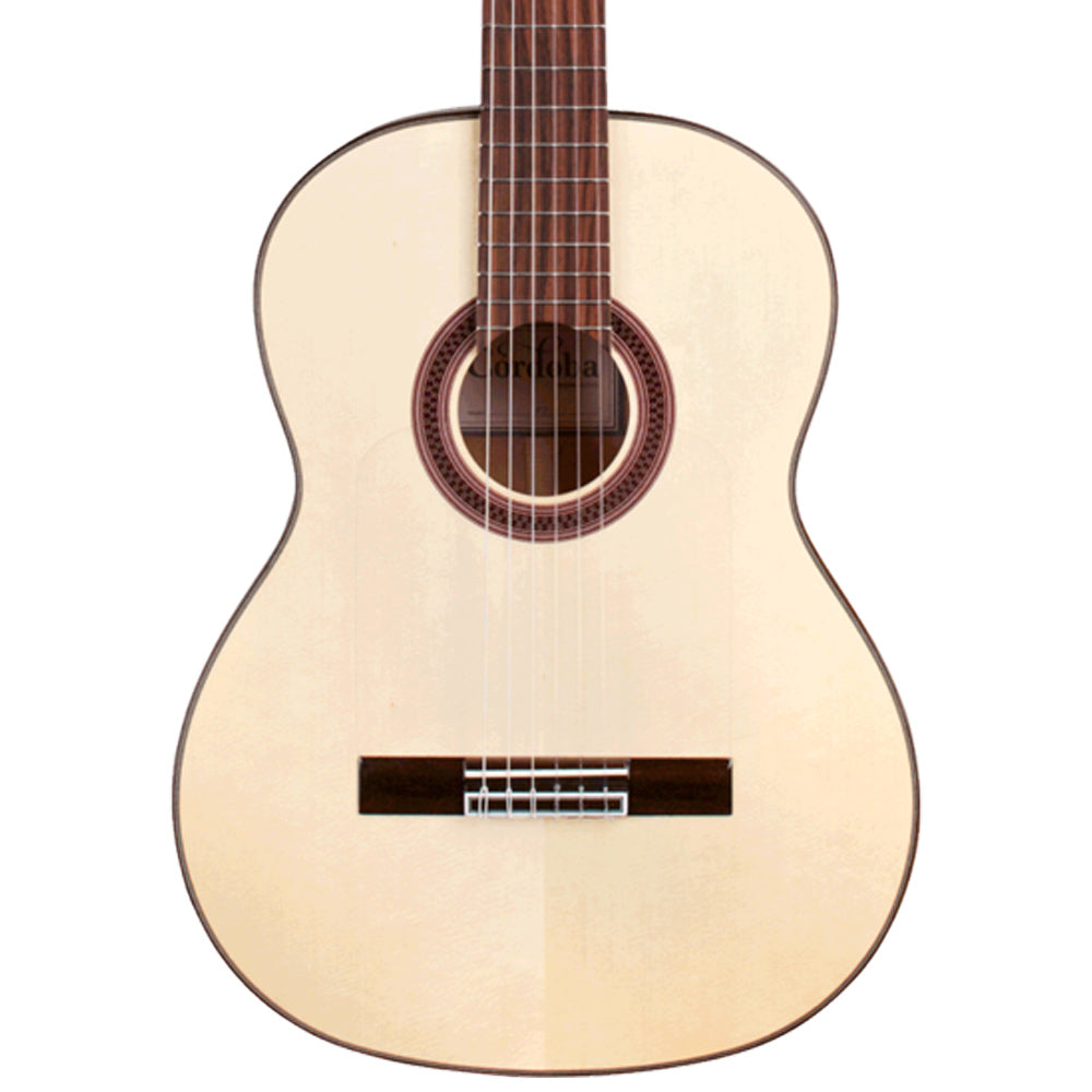 Cordoba F7 Flamenco Guitar Front ; Cordoba F7 Flamenco Guitar Full