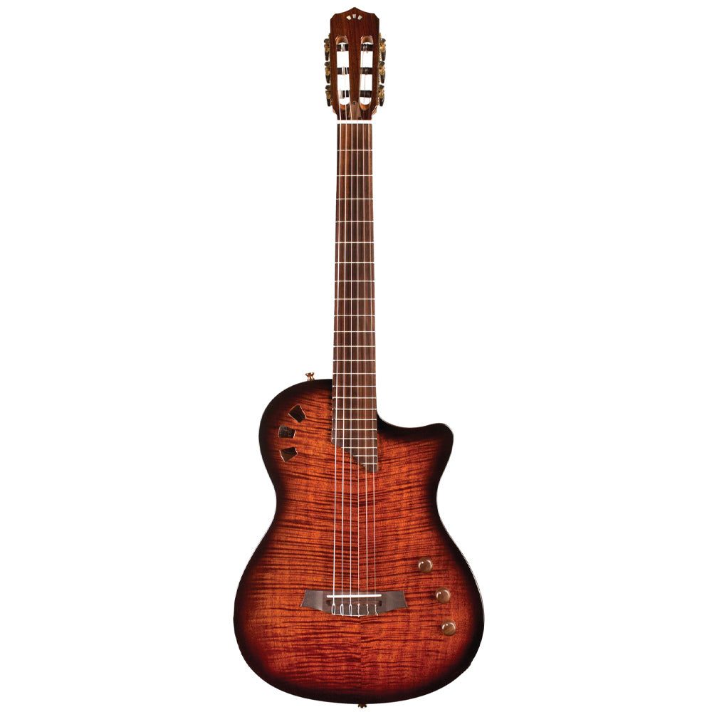 Cordoba Stage Guitar Fusion Acoustic/Electric Guitar Edgeburst Front ; Cordoba Stage Guitar Fusion Acoustic/Electric Guitar Edgeburst Full