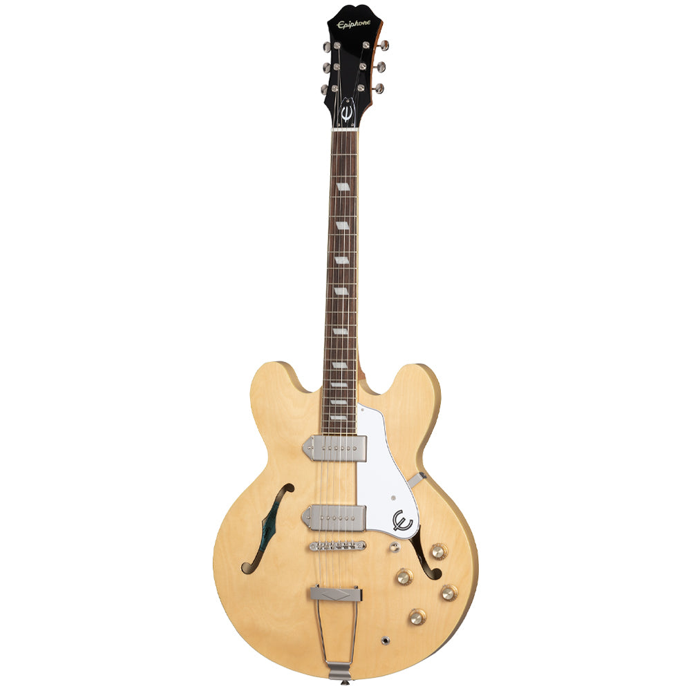 Epiphone Casino Natural Electric Guitar Front ; Epiphone Casino Natural Electric Guitar Full ; Epiphone Casino Natural Electric Guitar Headstock