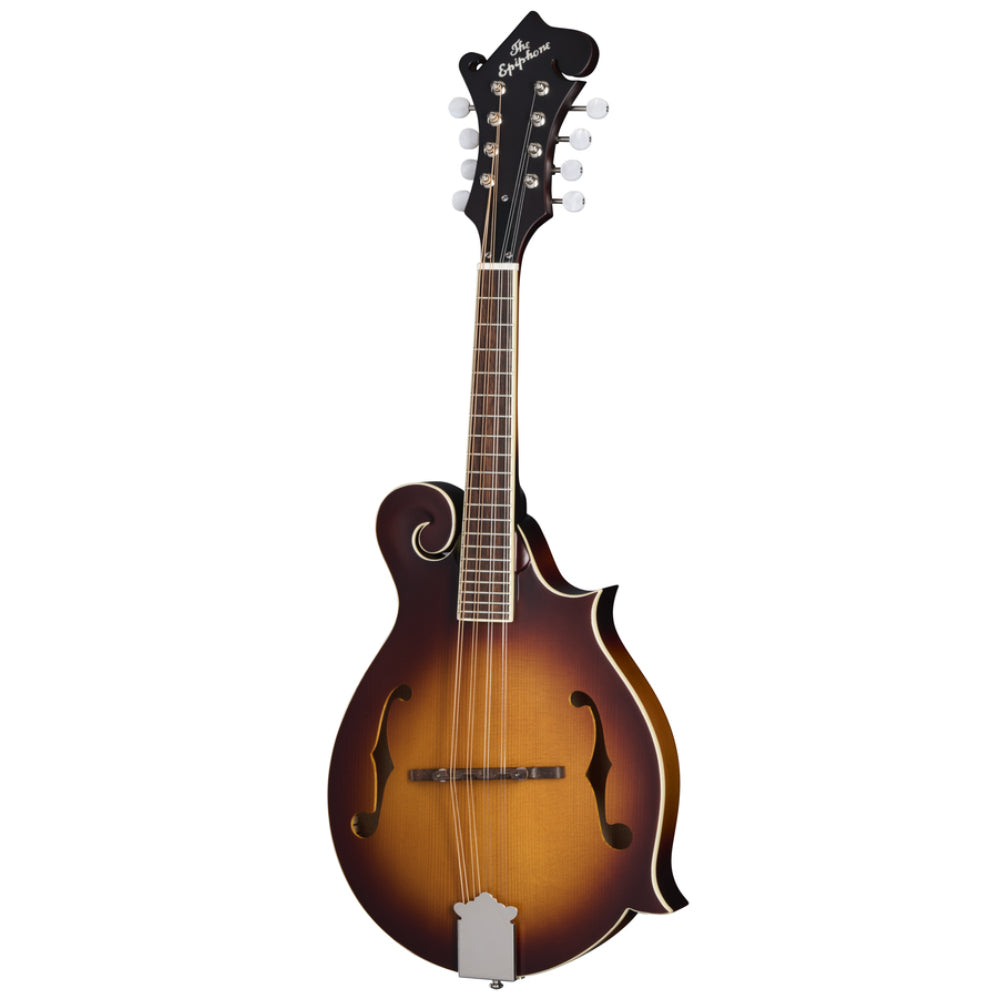 Epiphone F-5 Studio Vintage Sunburst Satin Body View ; Epiphone F-5 Studio Vintage Sunburst Satin Full View ; Epiphone F-5 Studio Vintage Sunburst Satin Back View