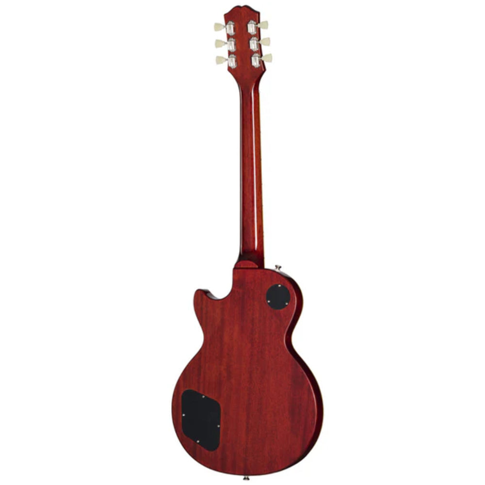 Epiphone Les Paul Standard '50s Figured Washed Cherry Sunburst Body View ; Epiphone Les Paul Standard '50s Figured Washed Cherry Sunburst Full View ; Epiphone Les Paul Standard '50s Figured Washed Cherry Sunburst Back View