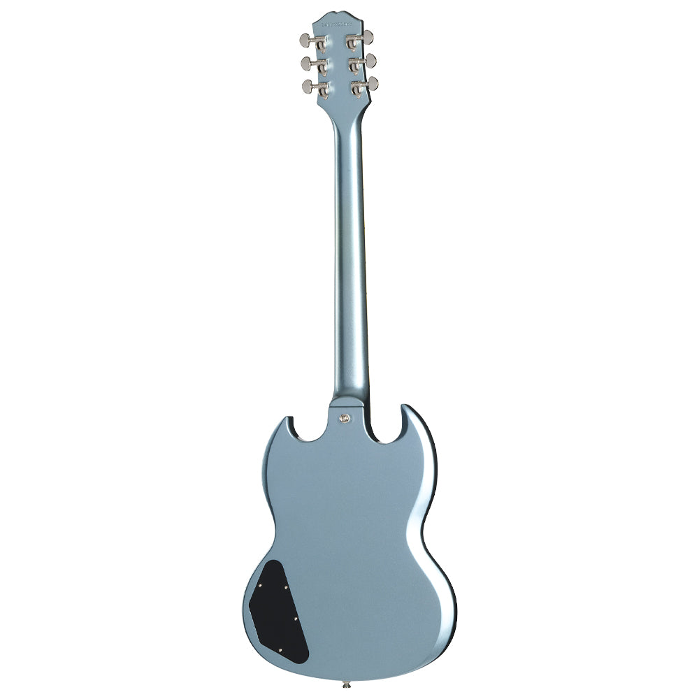Epiphone SG Standard Pelham Blue Close view ; Epiphone SG Standard Pelham Blue Full view ; Epiphone SG Standard Pelham Blue back view