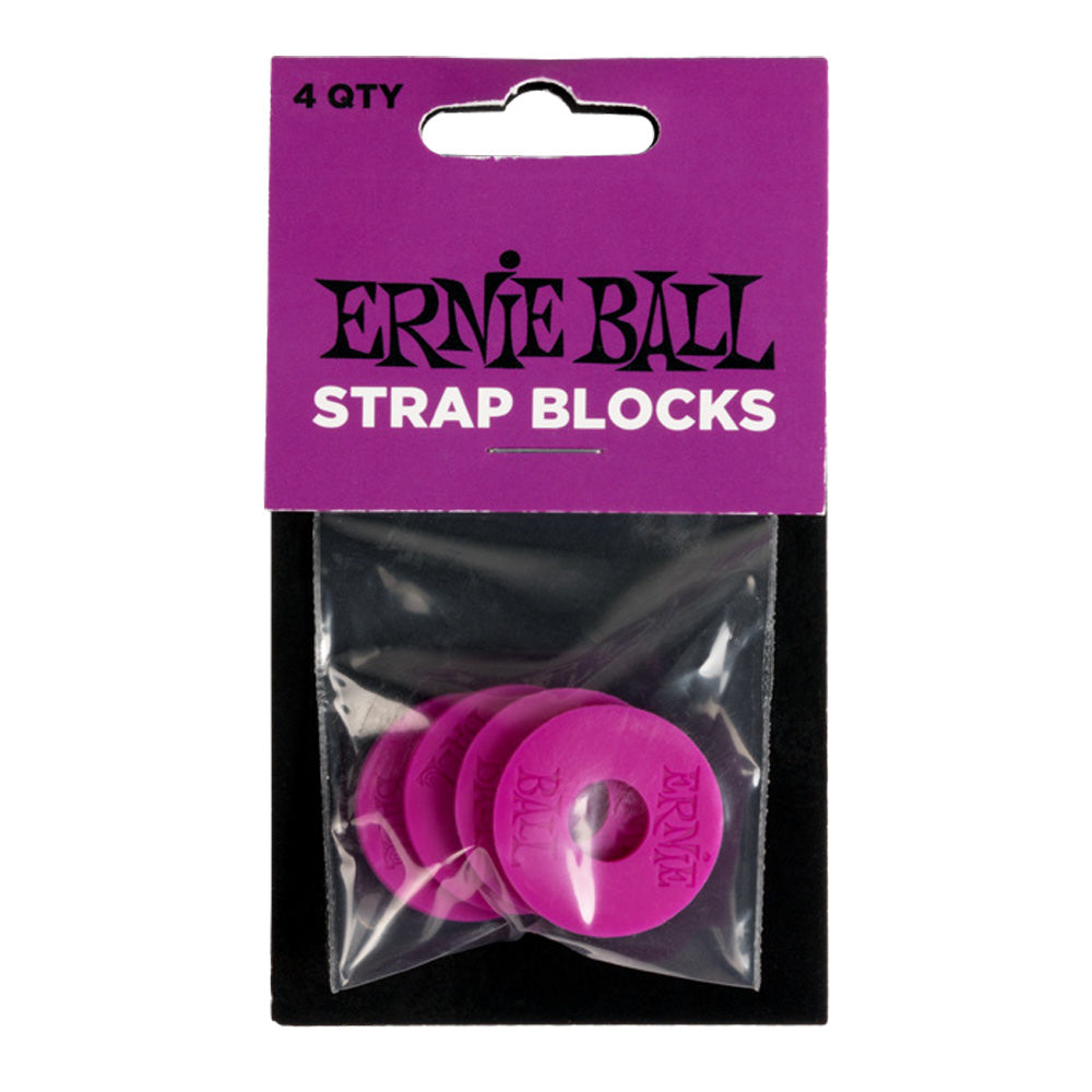 Ernie Ball Strap Blocks 4-Pack Purple