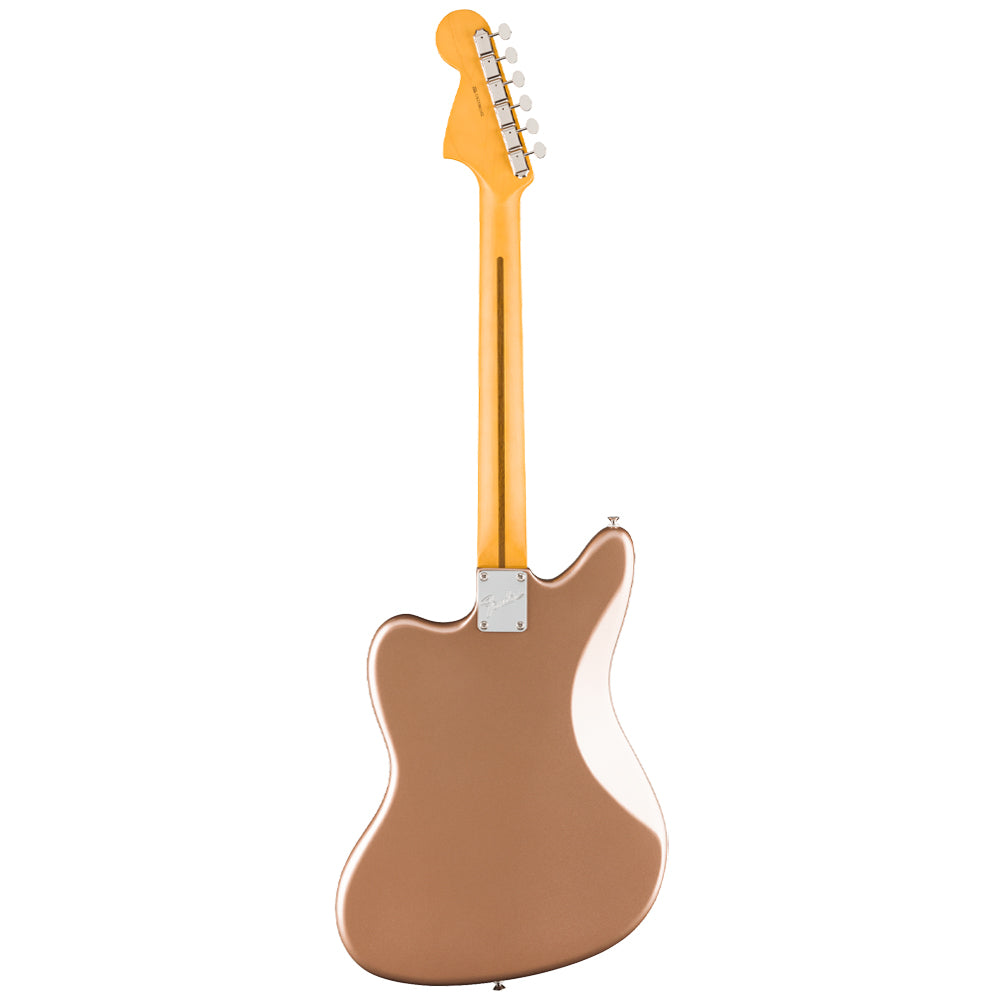 Fender American Professional Classic Jaguar Rosewood Faded Firemist Gold Close view ; Fender American Professional Classic Jaguar Rosewood Faded Firemist Gold full view ; Fender American Professional Classic Jaguar Rosewood Faded Firemist Gold back view