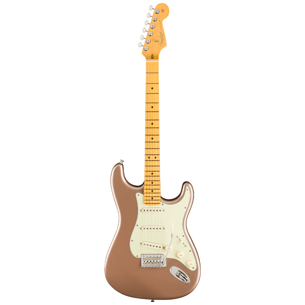 Fender American Professional Classic Stratocaster Rosewood Faded Firemist Gold Close view ; Fender American Professional Classic Stratocaster Rosewood Faded Firemist Gold full view ; Fender American Professional Classic Stratocaster Rosewood Faded Firemist Gold back view