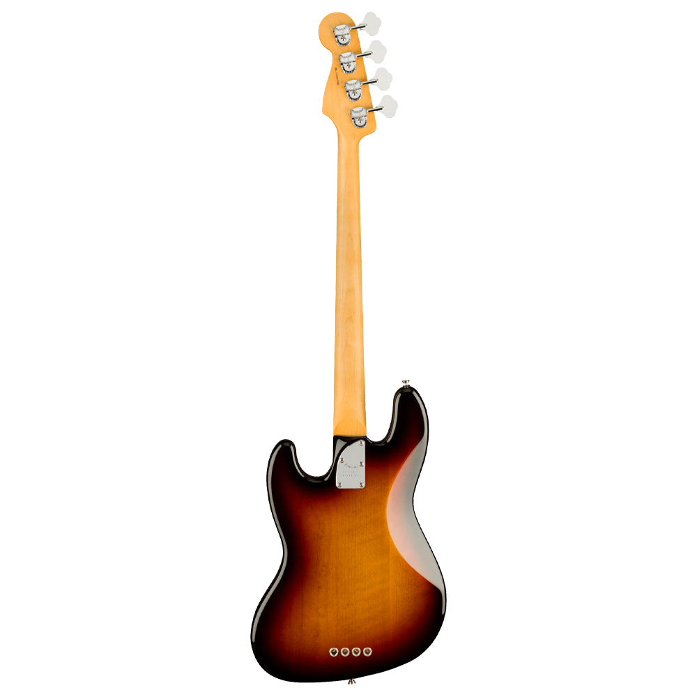 Fender American Professional II Jazz Bass 3-Colour Sunburst Close view ; Fender American Professional II Jazz Bass 3-Colour Sunburst Full view ; Fender American Professional II Jazz Bass 3-Colour Sunburst Back view