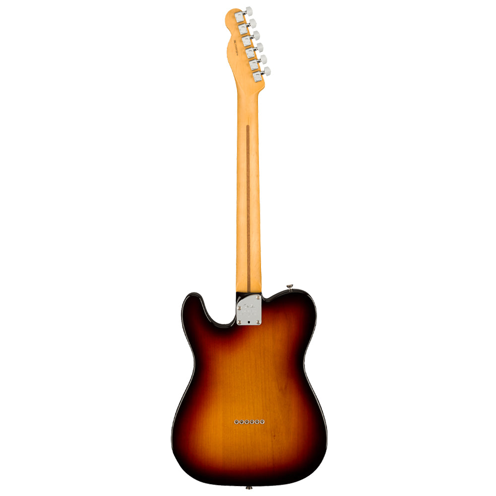 Fender American Professional II Telecaster 3-Colour Sunburst close view ; Fender American Professional II Telecaster 3-Colour Sunburst full view ; Fender American Professional II Telecaster 3-Colour Sunburst back view