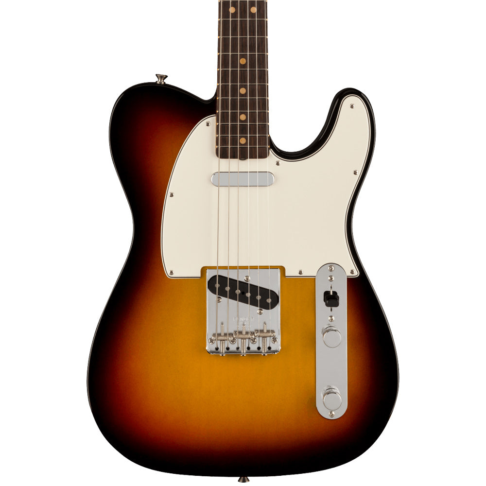 Fender American Vintage II 1963 Telecaster 3-Colour Sunburst Electric Guitar Front ; Fender American Vintage II 1963 Telecaster 3-Colour Sunburst Electric Guitar Full