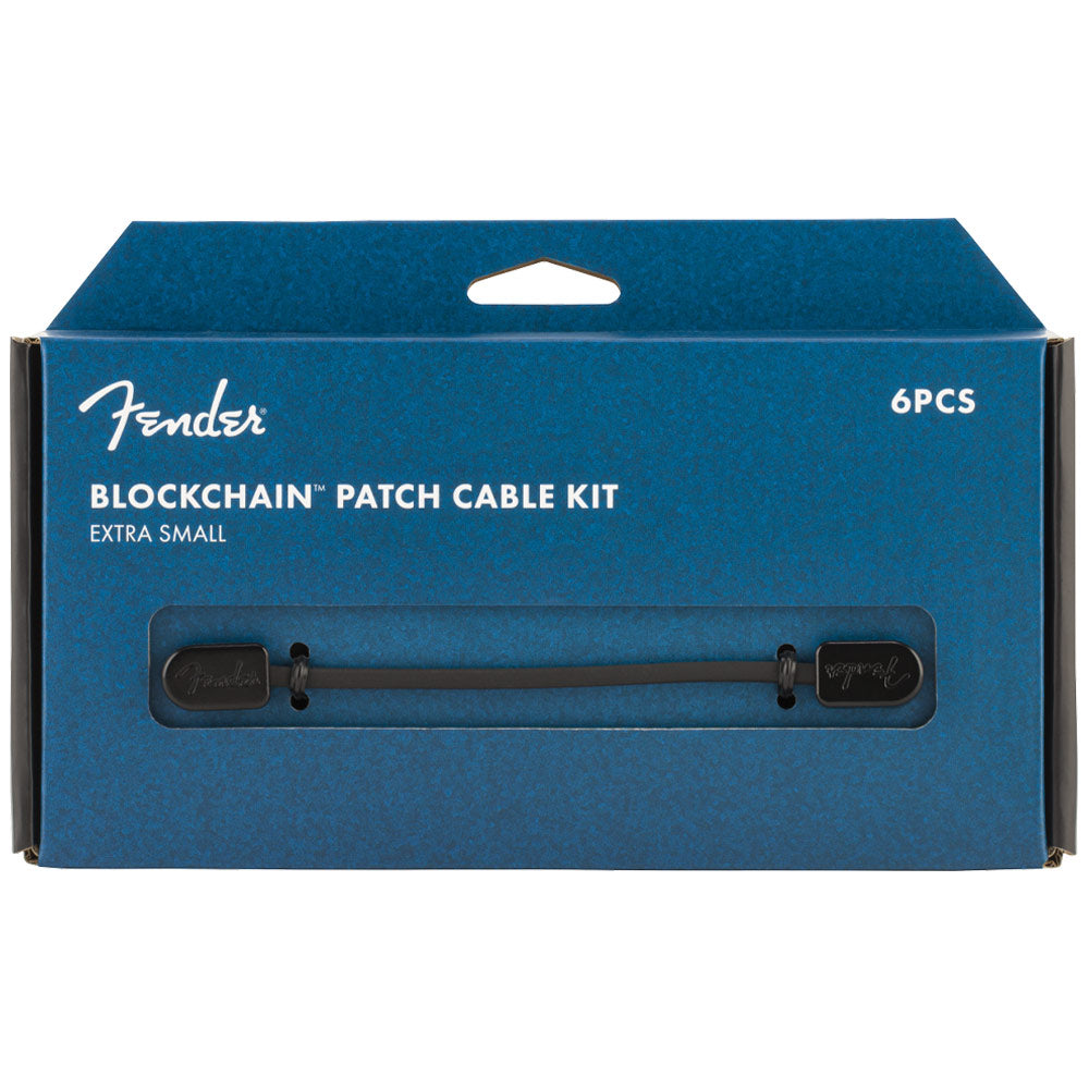 Fender Blockchain Patch Cable Kit Black Extra Small Pkg ; Fender Blockchain Patch Cable Kit Black Extra Small Cables