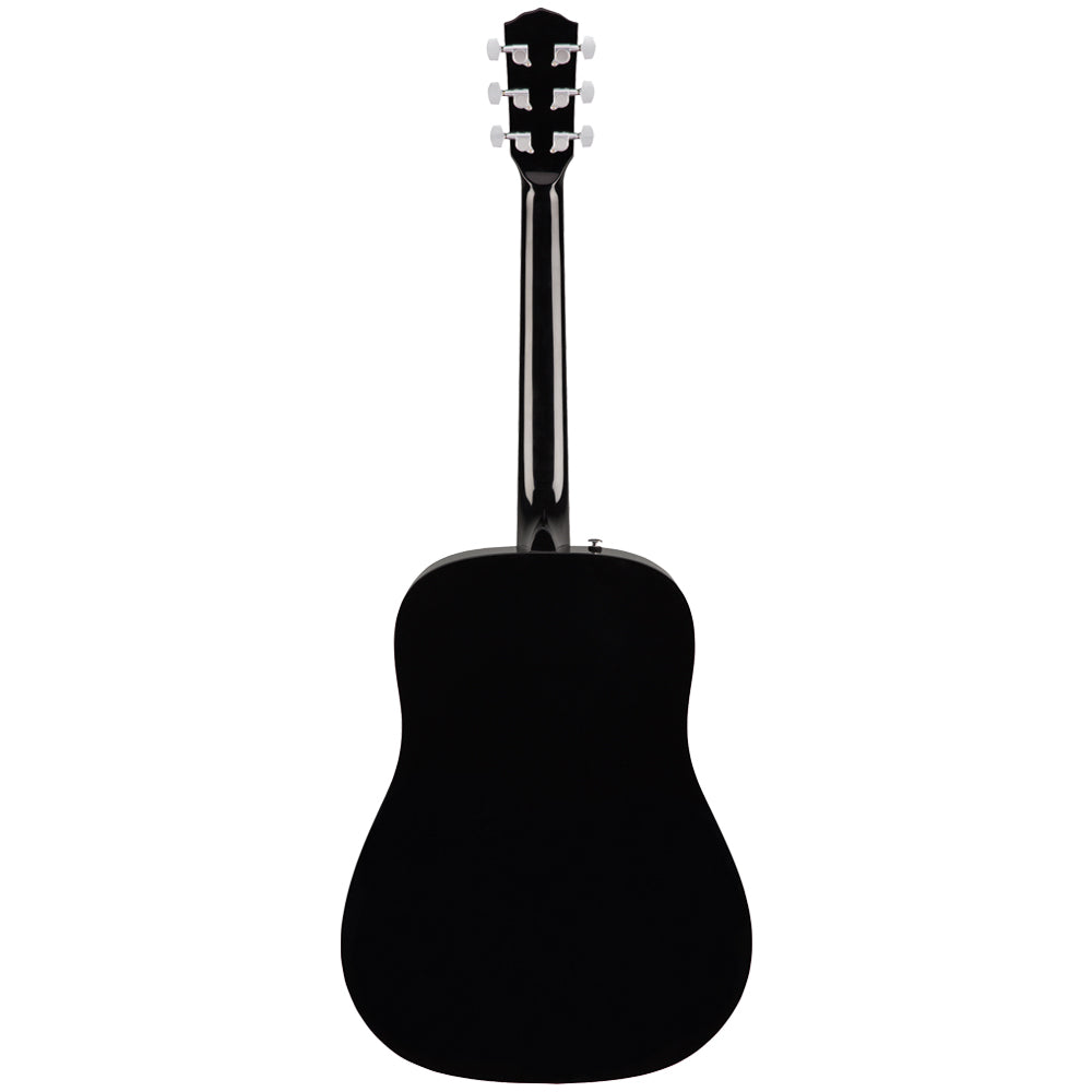 Fender CD-60S Dreadnought Black Acoustic Guitar Front ; Fender CD-60S Dreadnought Black Acoustic Guitar Full ; Fender CD-60S Dreadnought Black Acoustic Guitar Rear ; Fender CD-60S Dreadnought Black Acoustic Guitar Headstock