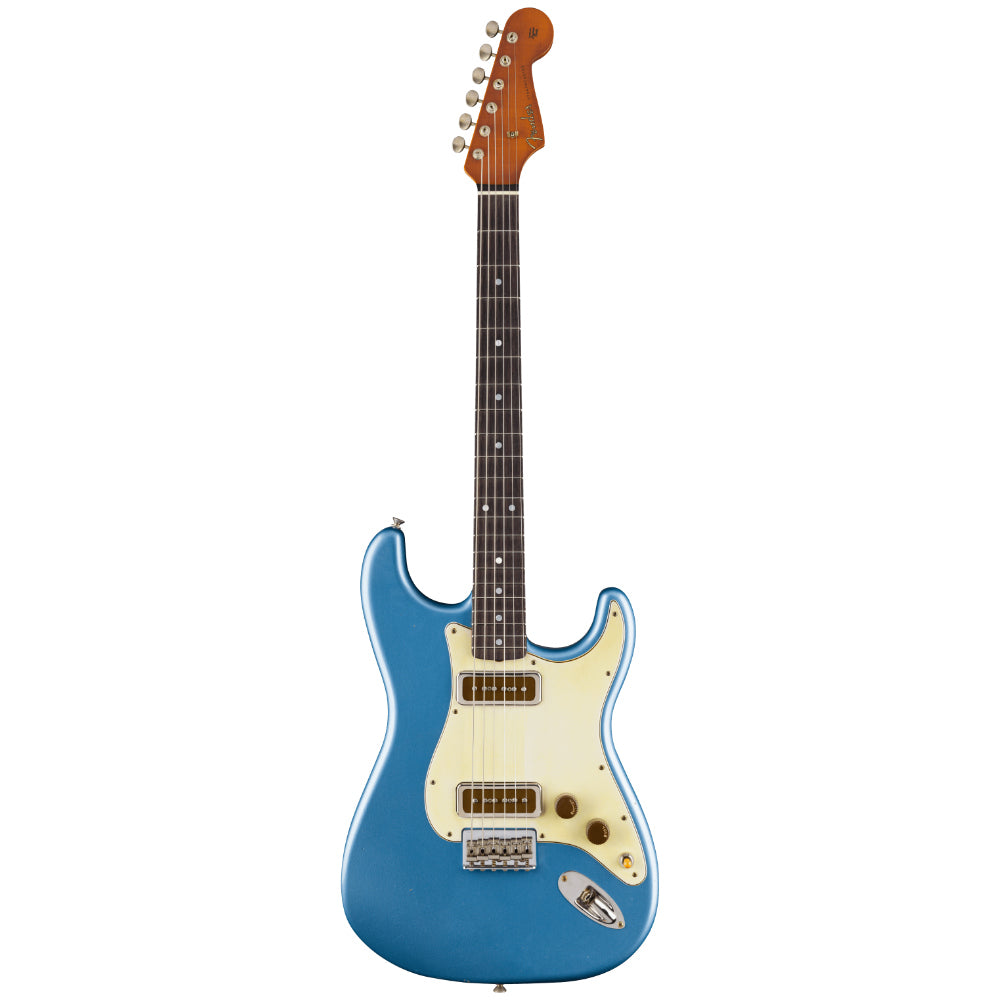 Fender Custom Shop Limited Edition Ariel Posen Signature Stratocaster Journeyman Relic Faded Lake Placid Blue Body View ; Fender Custom Shop Limited Edition Ariel Posen Signature Stratocaster Journeyman Relic Faded Lake Placid Blue Full View ; Fender Custom Shop Limited Edition Ariel Posen Signature Stratocaster Journeyman Relic Faded Lake Placid Blue Back View