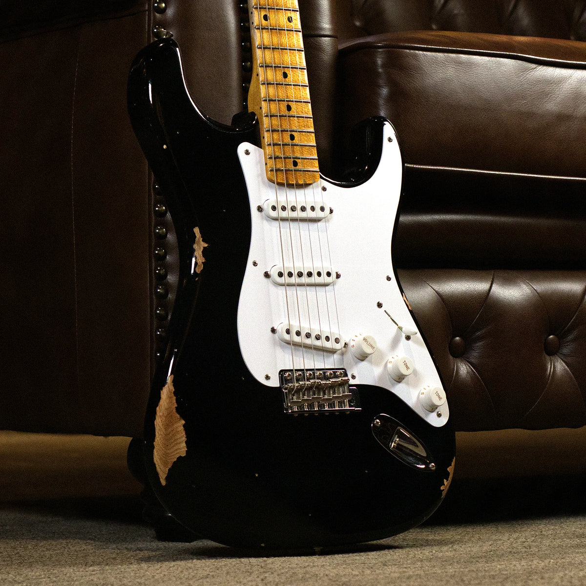 Fender Custom Shop Limited Edition Fat 1954 Stratocaster Relic (Aged Black)
