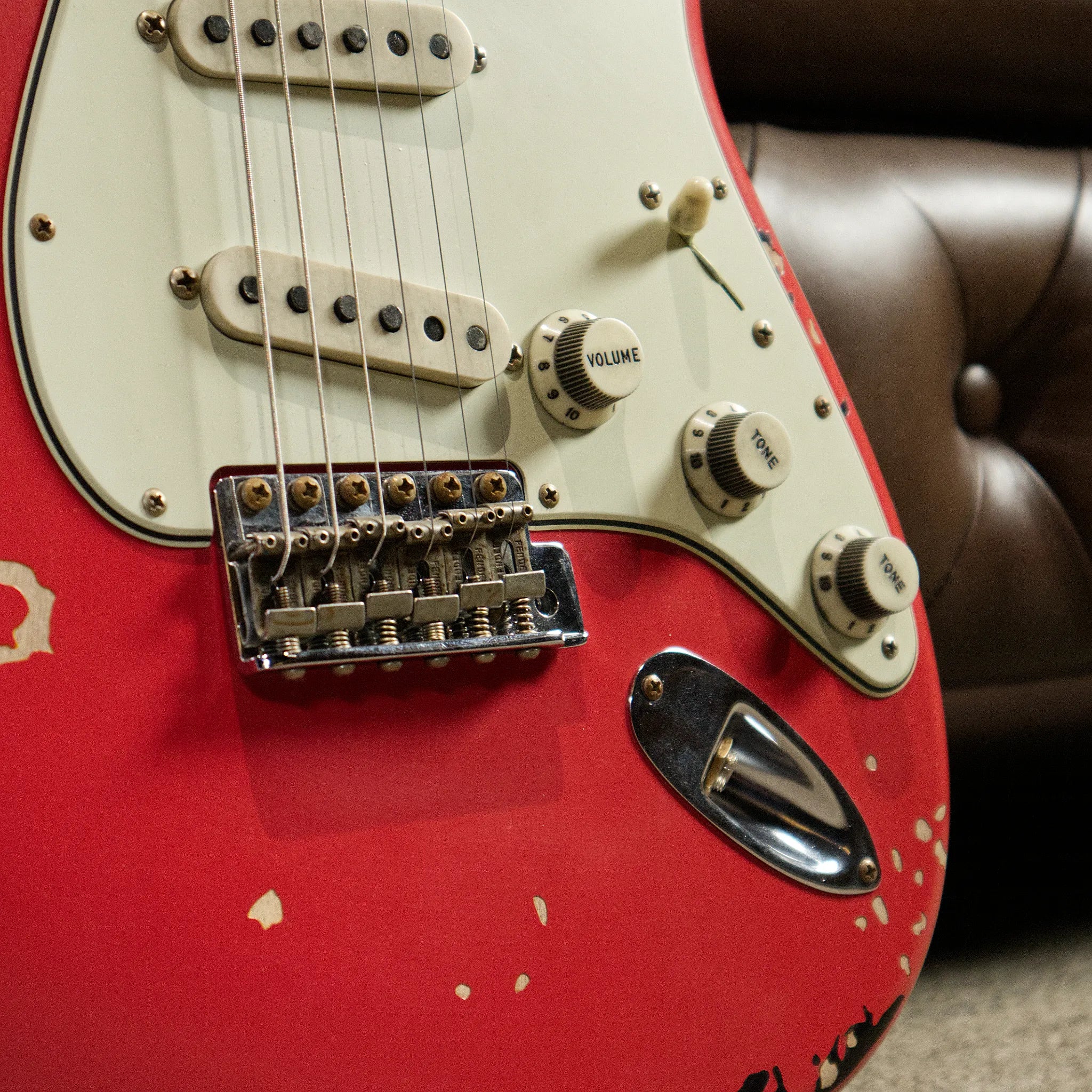 Fender Custom Shop Michael Landau 1963 Stratocaster Relic (Fiesta Red over 3-Colour Sunburst)