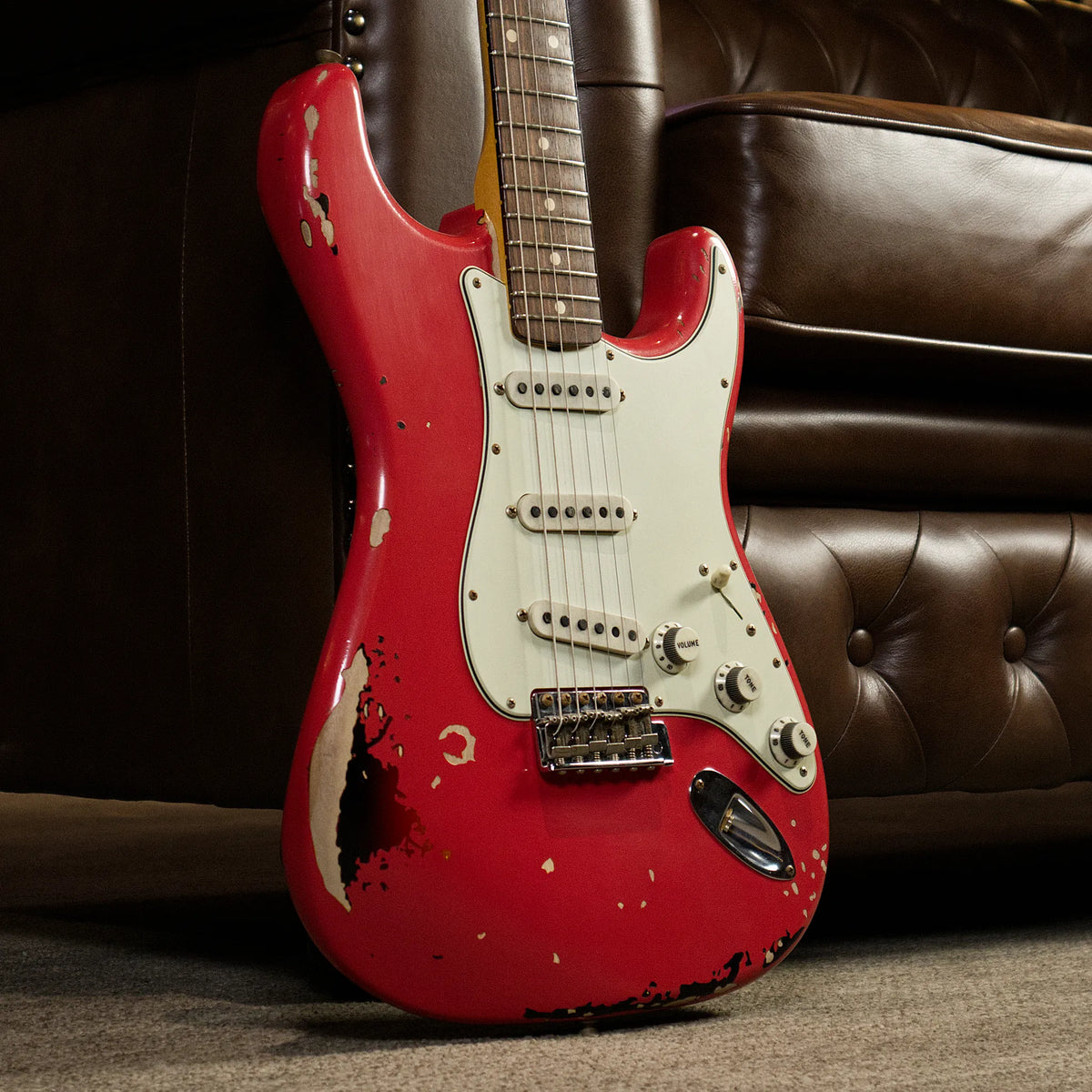 Fender Custom Shop Michael Landau 1963 Stratocaster Relic (Fiesta Red over 3-Colour Sunburst)