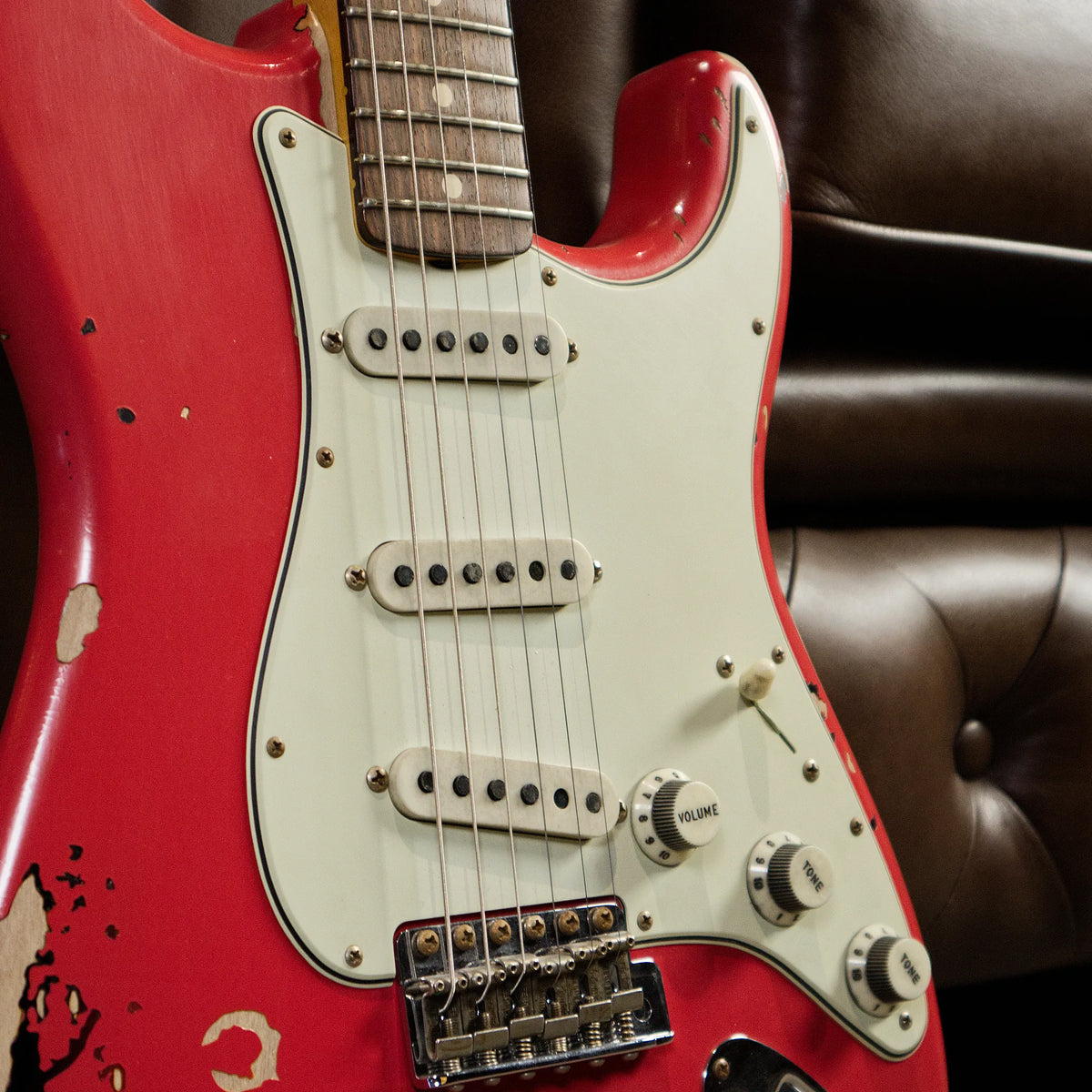 Fender Custom Shop Michael Landau 1963 Stratocaster Relic (Fiesta Red over 3-Colour Sunburst)