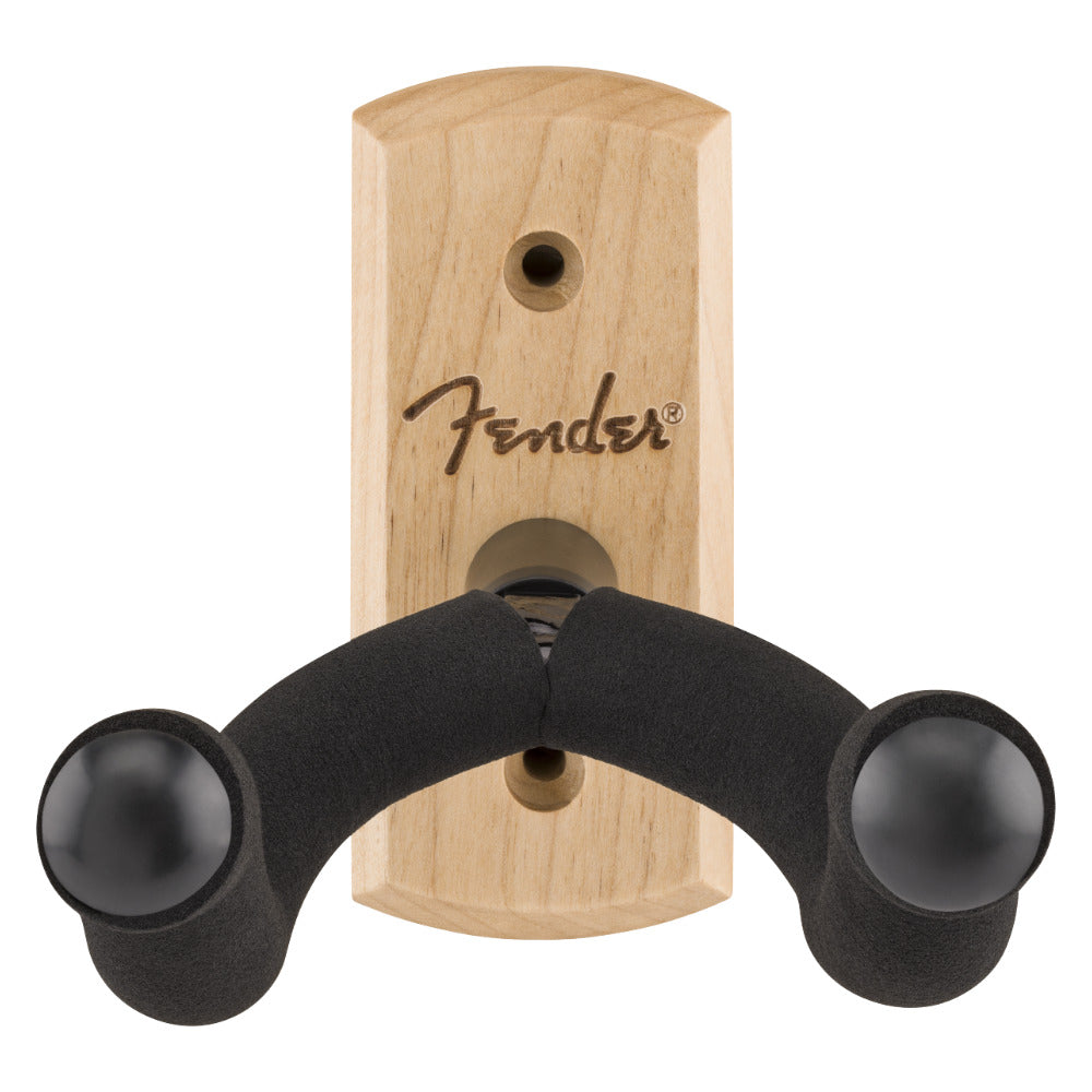 Fender Essentials Wall Hanger Maple Side View ; Fender Essentials Wall Hanger Maple Front View