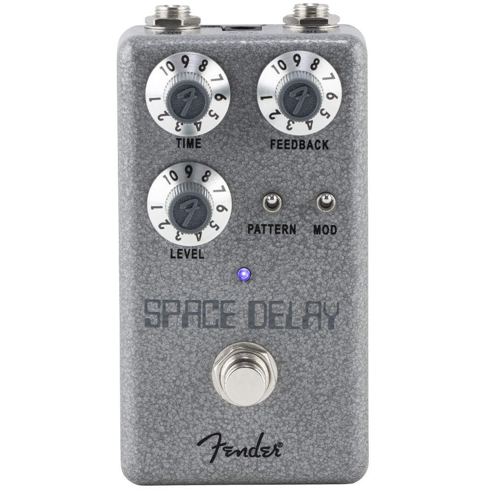 Fender Hammertone Space Delay Pedal Front ; Fender Hammertone Space Delay Pedal Top ; Fender Hammertone Space Delay Pedal Above