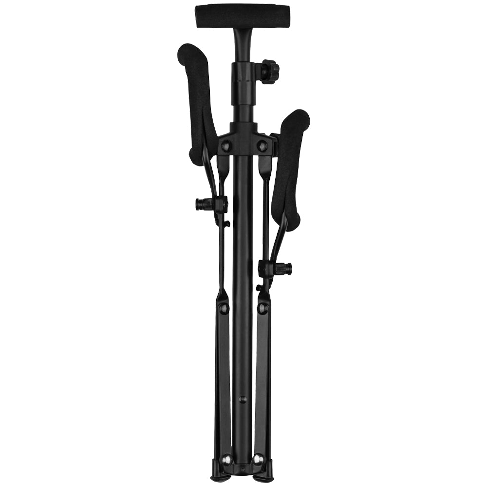 Fender Jazz Bass & Offset Mini Guitar Stand ; Fender Jazz Bass & Offset Mini Guitar Stand Folded ; Fender Jazz Bass & Offset Mini Guitar Stand Front Example ; Fender Jazz Bass & Offset Mini Guitar Stand Rear Example