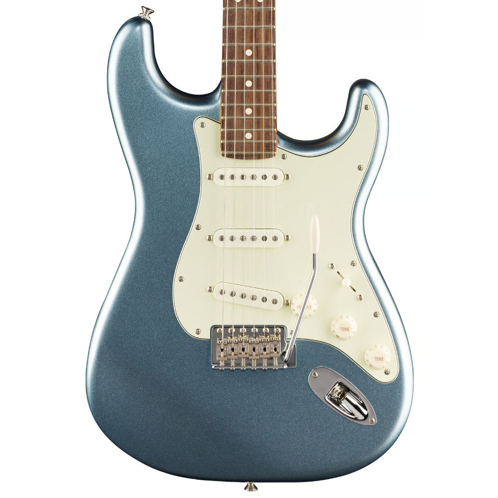Fender Limited Edition American Professional Classic Stratocaster Mystic Ice Blue Metallic Body View ; Fender Limited Edition American Professional Classic Stratocaster Mystic Ice Blue Metallic Full View ; Fender Limited Edition American Professional Classic Stratocaster Mystic Ice Blue Metallic Back View