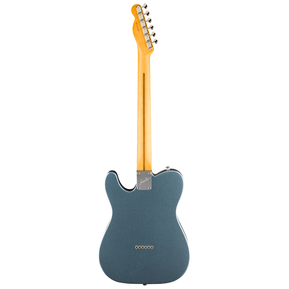 Fender Limited Edition American Professional Classic Telecaster Mystic Ice Blue Metallic Body View ; Fender Limited Edition American Professional Classic Telecaster Mystic Ice Blue Metallic Full View ; Fender Limited Edition American Professional Classic Telecaster Mystic Ice Blue Metallic Back View