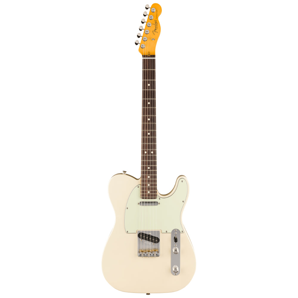 Fender Limited Edition American Professional Classic Telecaster Olympic Pearl Body View ; Fender Limited Edition American Professional Classic Telecaster Olympic Pearl Full View ; Fender Limited Edition American Professional Classic Telecaster Olympic Pearl Back View