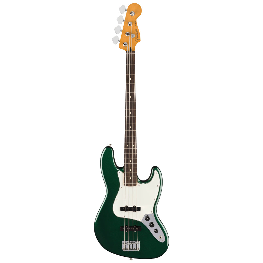Fender Limited Edition Player II Jazz Bass British Racing Green Body View ; Fender Limited Edition Player II Jazz Bass British Racing Green Full View ; Fender Limited Edition Player II Jazz Bass British Racing Green Back View