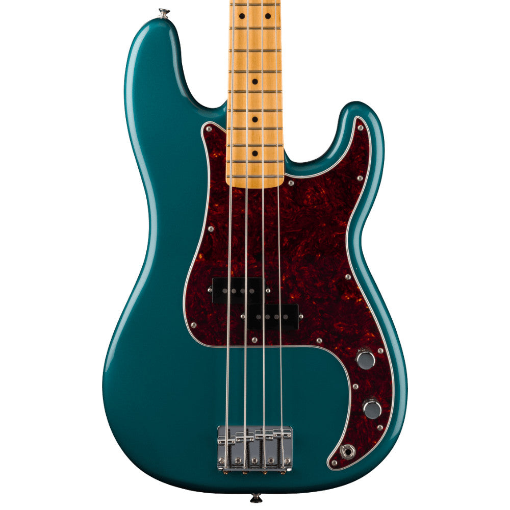 Fender Limited Edition Player II Precision Bass Ocean Turquoise Body View ; Fender Limited Edition Player II Precision Bass Ocean Turquoise Full View ; Fender Limited Edition Player II Precision Bass Ocean Turquoise Back View