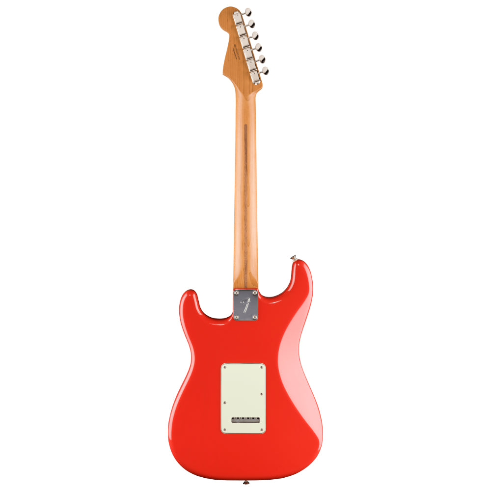 Fender Limited Edition Player II Stratocaster Fiesta Red Body View ; Fender Limited Edition Player II Stratocaster Fiesta Red Full View ; Fender Limited Edition Player II Stratocaster Fiesta Red Back View