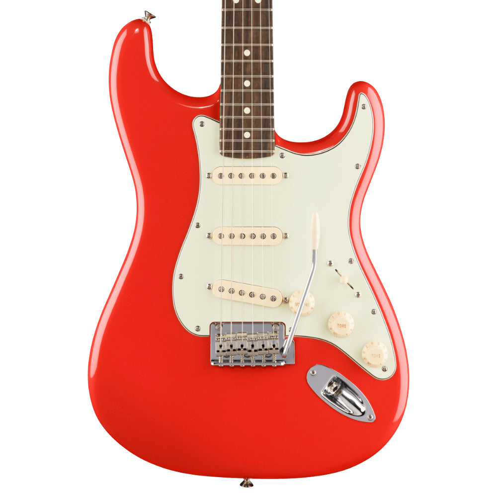 Fender Limited Edition Player II Stratocaster Fiesta Red Body View ; Fender Limited Edition Player II Stratocaster Fiesta Red Full View ; Fender Limited Edition Player II Stratocaster Fiesta Red Back View