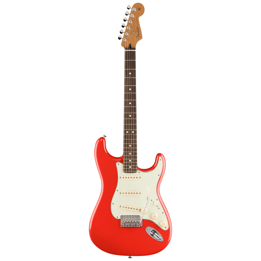 Fender Limited Edition Player II Stratocaster Fiesta Red Body View ; Fender Limited Edition Player II Stratocaster Fiesta Red Full View ; Fender Limited Edition Player II Stratocaster Fiesta Red Back View
