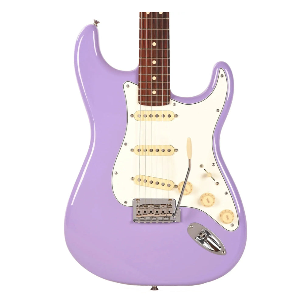 Fender Limited Edition Player II Stratocaster Lavender Haze Body View ; Fender Limited Edition Player II Stratocaster Lavender Haze Full View ; Fender Limited Edition Player II Stratocaster Lavender Haze Back View