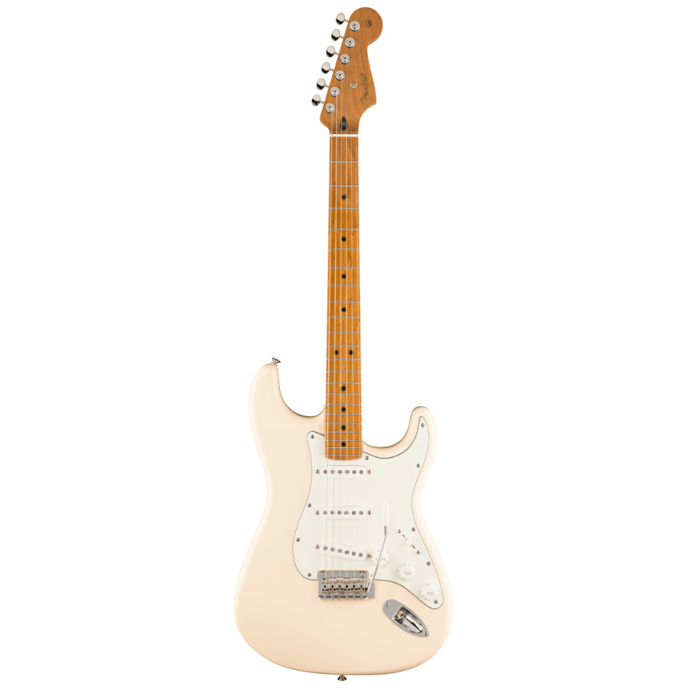 Fender Limited Edition Player II Stratocaster Olympic White Body View ; Fender Limited Edition Player II Stratocaster Olympic White Full View ; Fender Limited Edition Player II Stratocaster Olympic White Back View