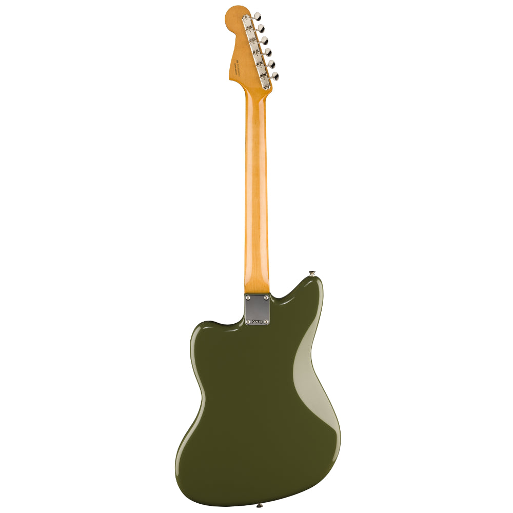 Fender Limited Edition Vintera II '50s Jazzmaster Olive Body View ; Fender Limited Edition Vintera II '50s Jazzmaster Olive Full View ; Fender Limited Edition Vintera II '50s Jazzmaster Olive Back View