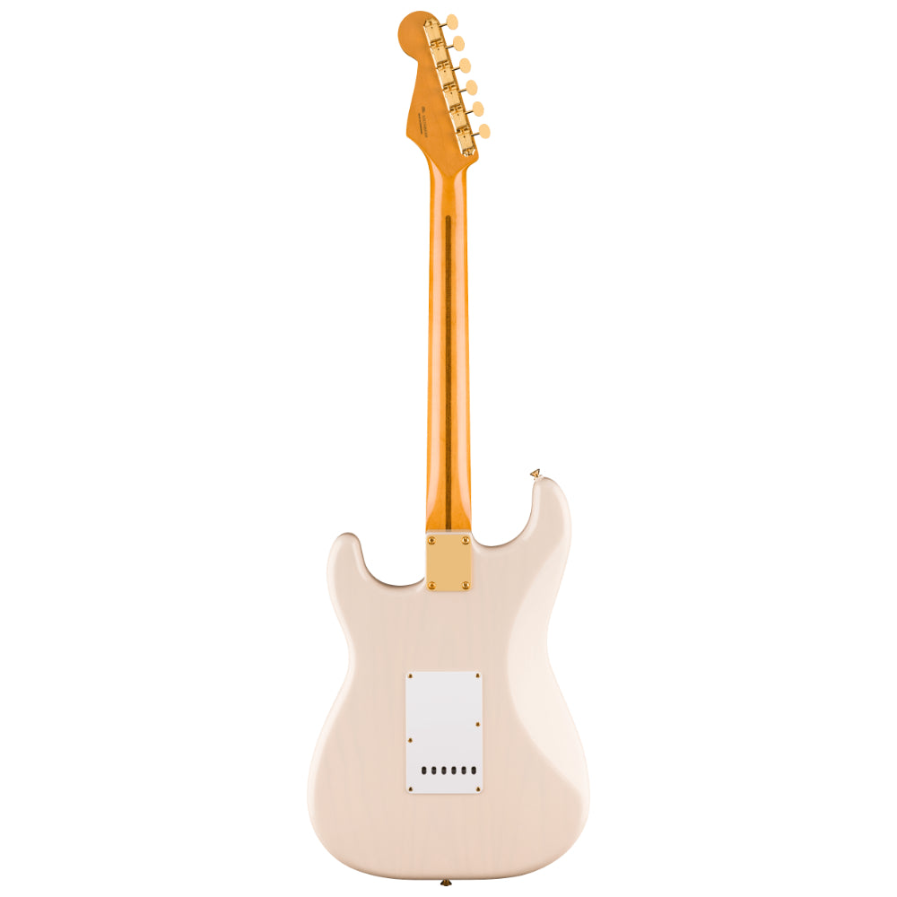 Fender Limited Edition Vintera III Late '50s Stratocaster White Blonde Body View ; Fender Limited Edition Vintera III Late '50s Stratocaster White Blonde Full View ; Fender Limited Edition Vintera III Late '50s Stratocaster White Blonde Back View