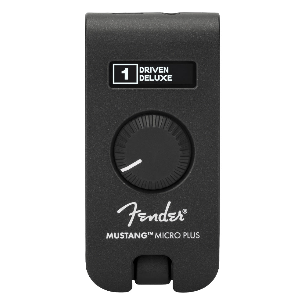 Fender Mustang Micro Plus Front ; Fender Mustang Micro Plus Side Angle ; Fender Mustang Micro Plus Front Angle ; Fender Mustang Micro Plus Top Angle