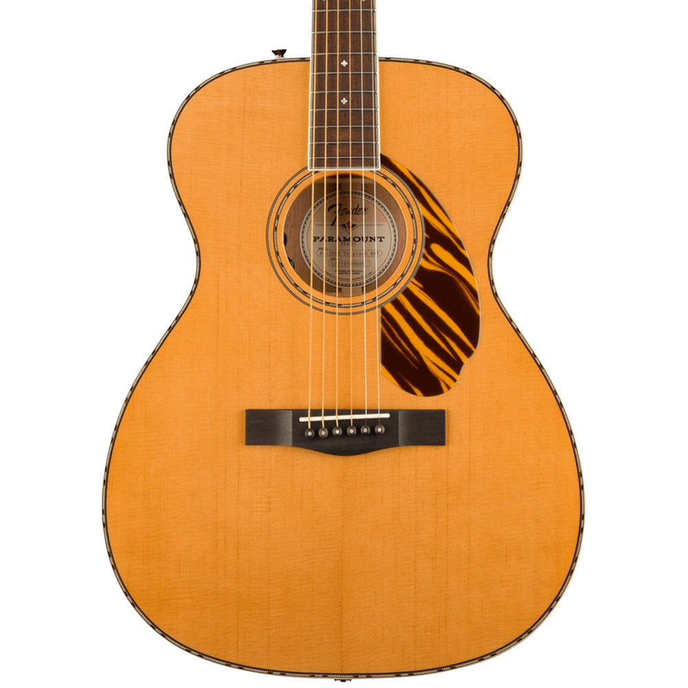 Fender PO-220E Orchestra Natural Close view ; Fender PO-220E Orchestra Natural Full View ; Fender PO-220E Orchestra Natural Back view