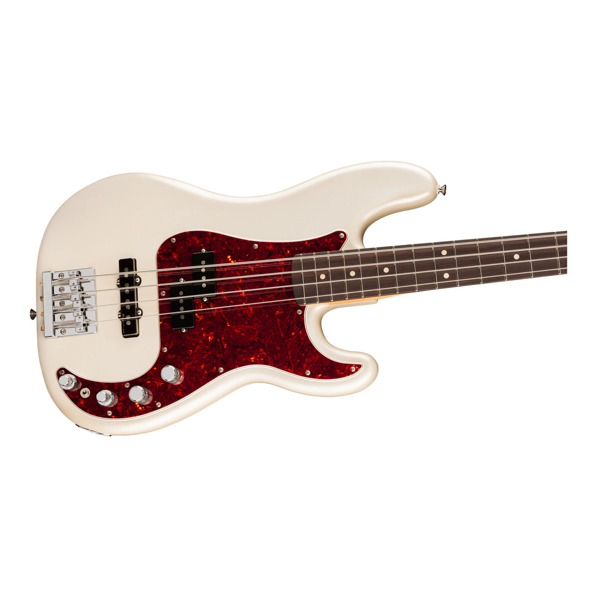 Fender Player II Modified Active Precision Bass Rosewood Fingerboard (Olympic Pearl) Angle View