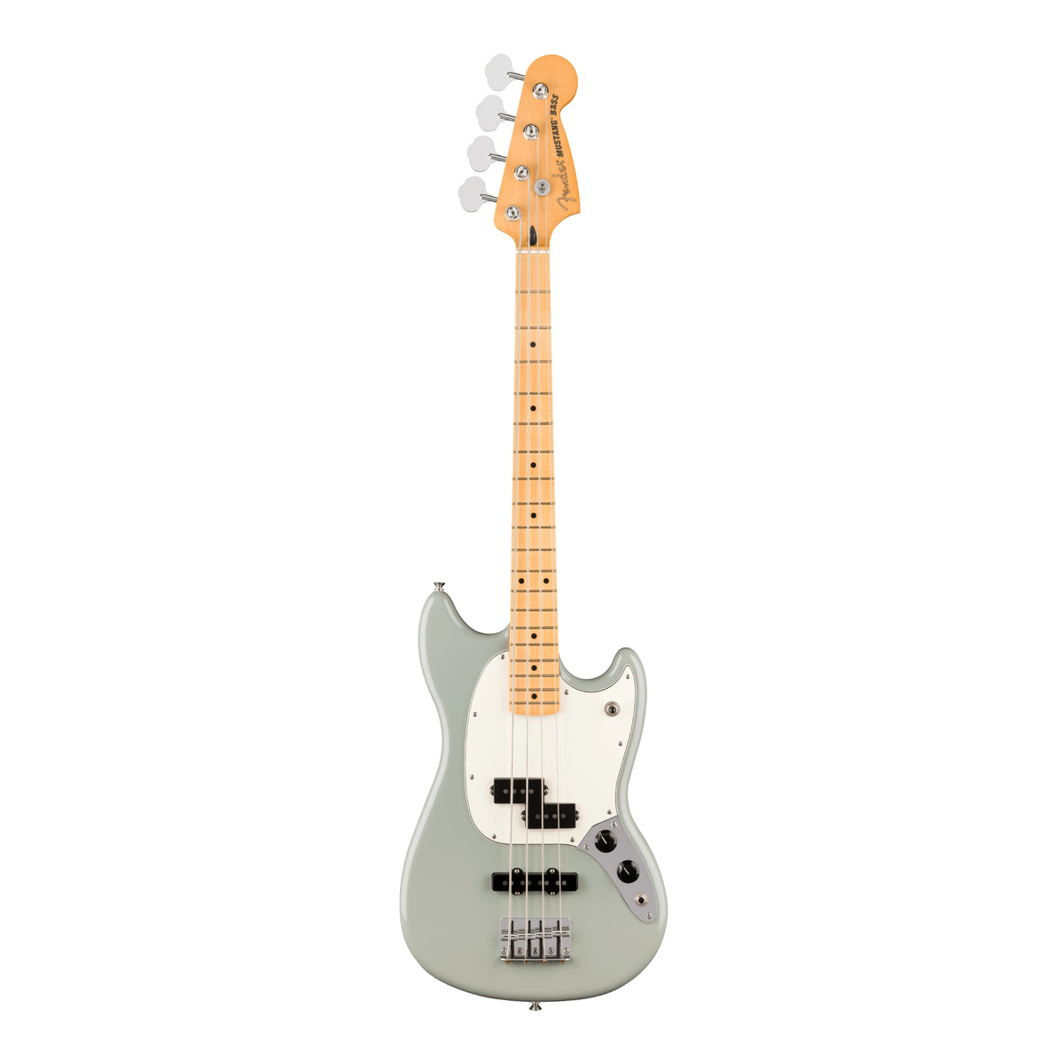 Fender Player II Mustang Bass PJ Maple Fingerboard (Cactus Grey) Full View