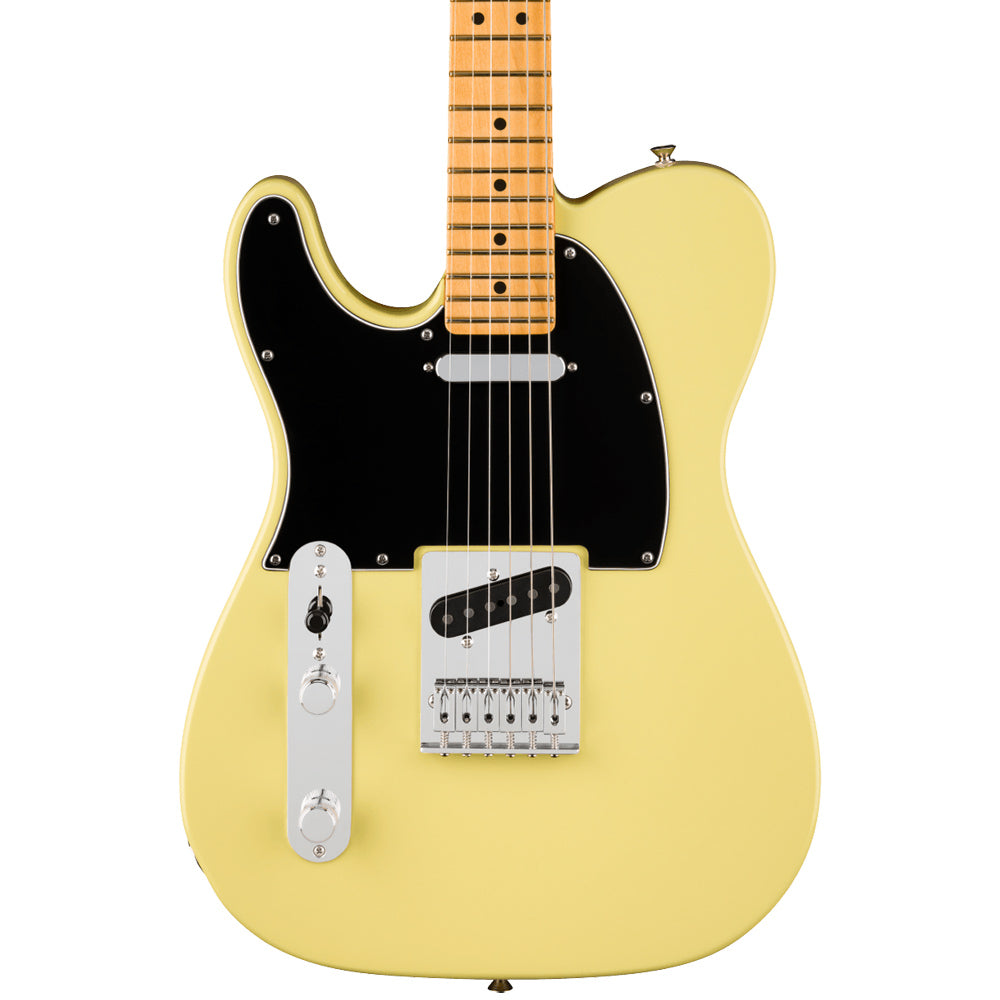 Fender Player II Telecaster Left-Handed Hialeah Yellow Electric Guitar Front ; Fender Player II Telecaster Left-Handed Hialeah Yellow Electric Guitar Full