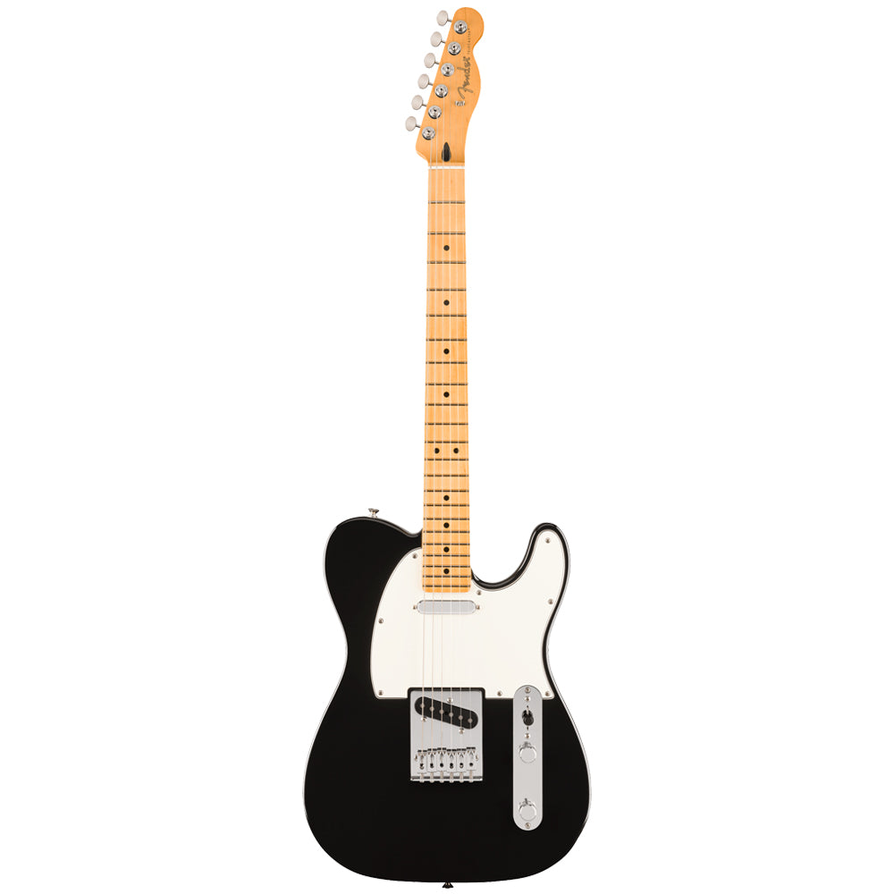 Fender Player II Telecaster Maple Fingerboard Black Electric Guitar Front ; Fender Player II Telecaster Maple Fingerboard Black Electric Guitar Full