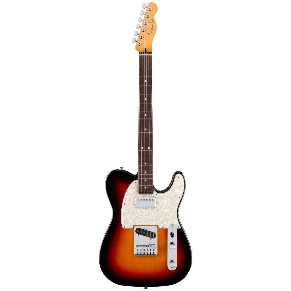 Fender Player II Modified Telecaster SH 3 Tone Sunburst body view ; Fender Player II Modified Telecaster SH 3 Tone Sunburst full view ; Fender Player II Modified Telecaster SH 3 Tone Sunburst back view